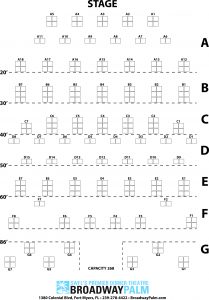 50% Capacity Seating Chart